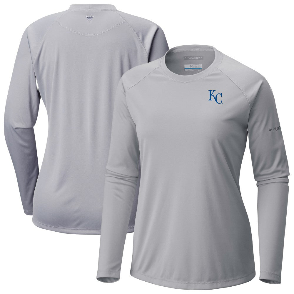 Kansas City Royals Tidal Tee II Long Sleeve T-Shirt Gray | Columbia