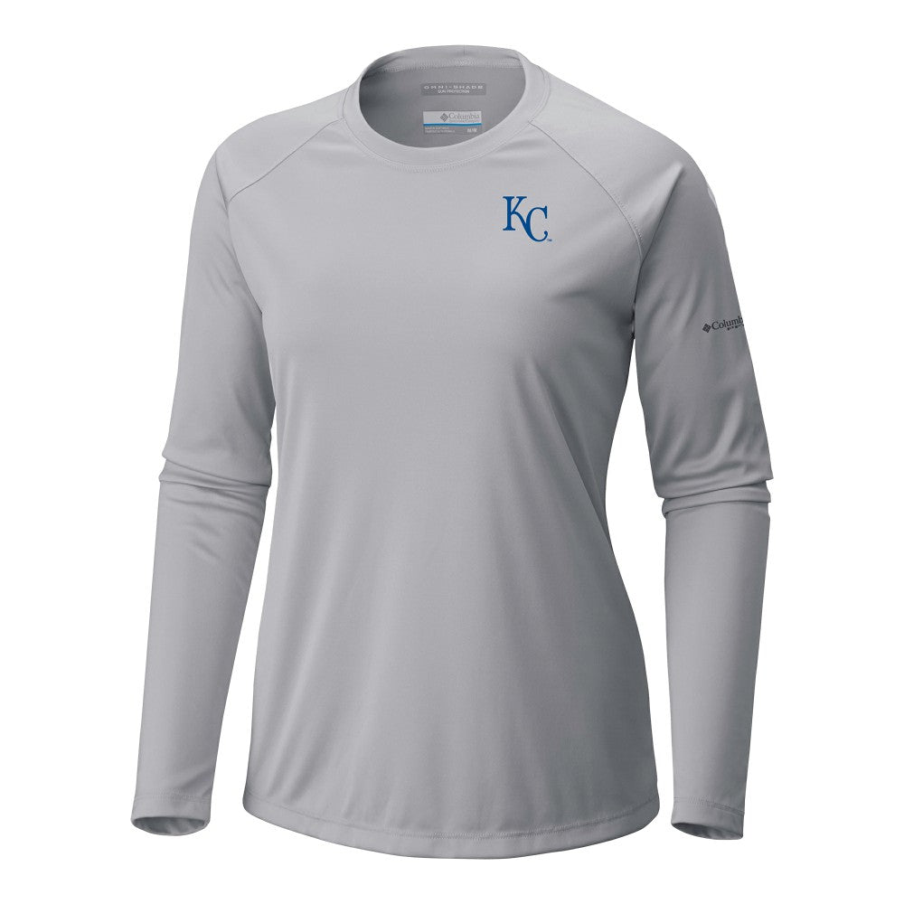 Kansas City Royals Tidal Tee II Long Sleeve T-Shirt Gray | Columbia