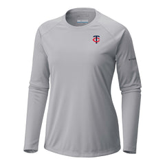 Minnesota Twins Tidal Tee II Long Sleeve T-Shirt Gray | Columbia