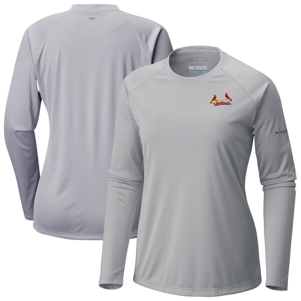 St. Louis Cardinals Tidal Tee II Long Sleeve T-Shirt Gray | Columbia