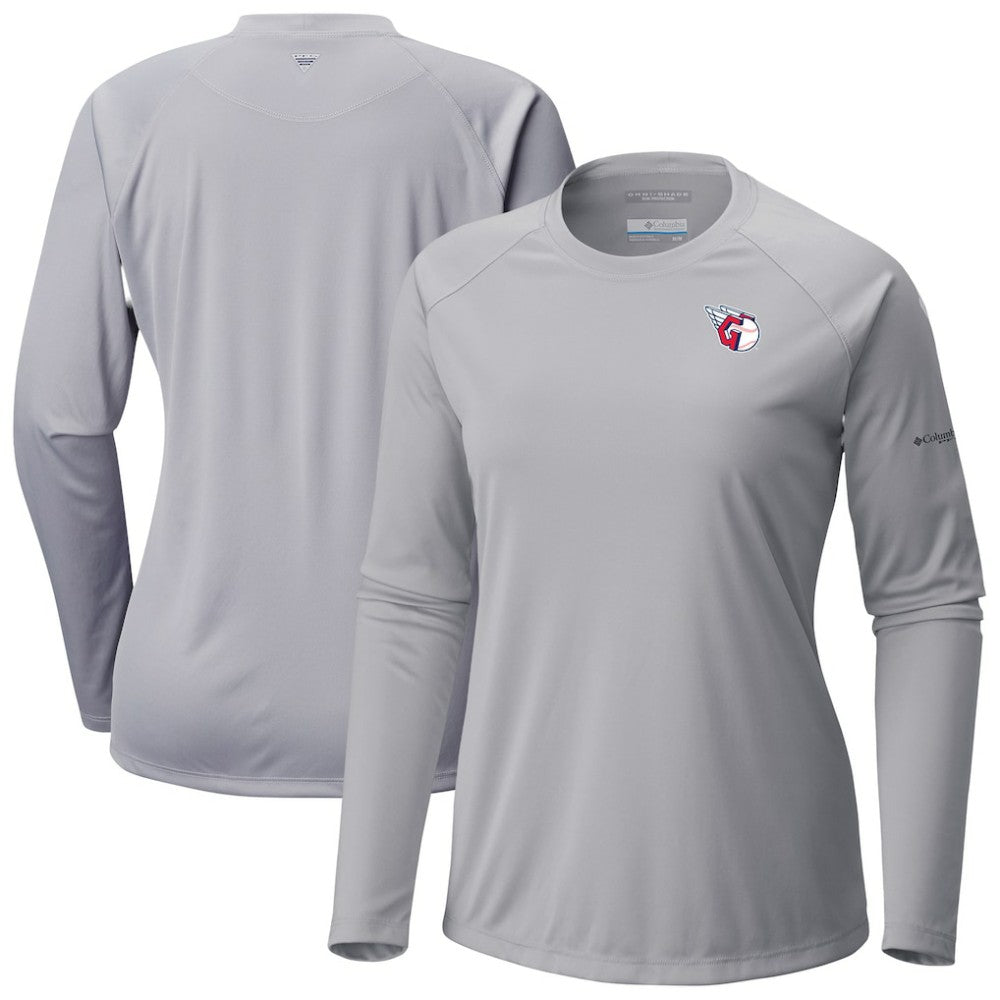 Cleveland Guardians Tidal Tee II Long Sleeve T-Shirt Gray | Columbia