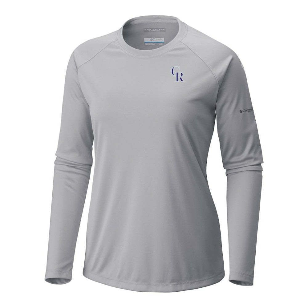Colorado Rockies Tidal Tee II Long Sleeve T-Shirt Gray | Columbia