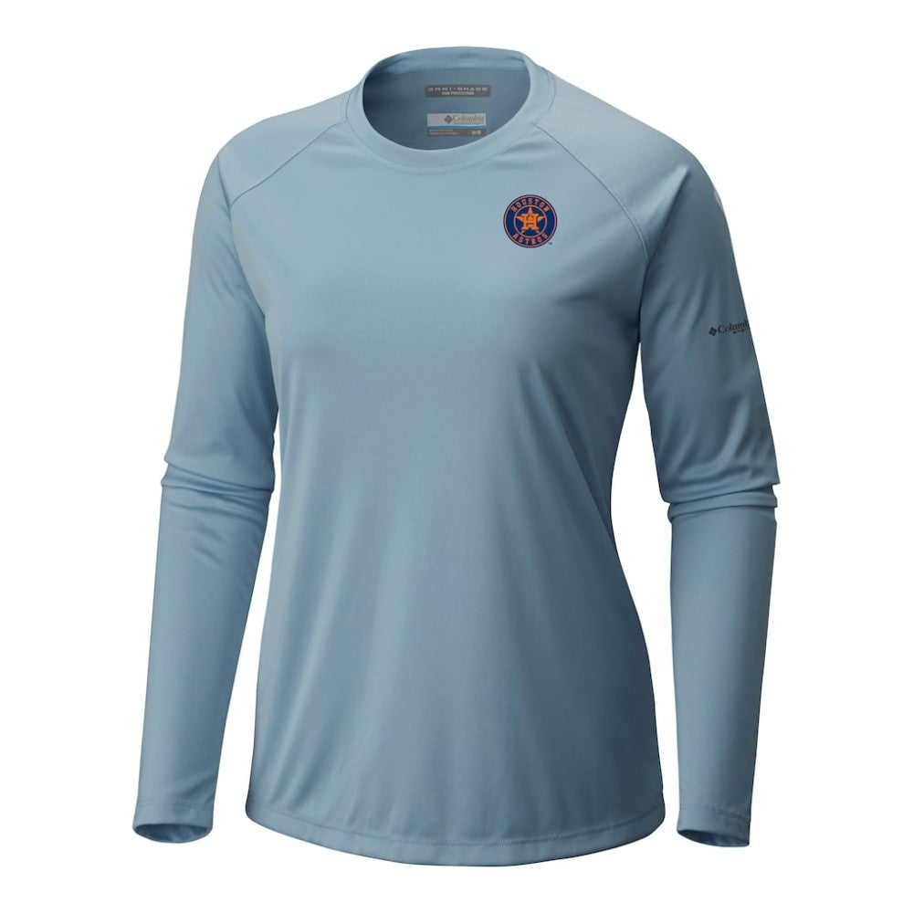 Houston Astros Tidal Tee II Long Sleeve T-Shirt Light Blue | Columbia
