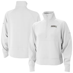 San Diego Padres Women's Wickhams Hills Raglan Omni-Wick Quarter-Zip Pullover White | Columbia