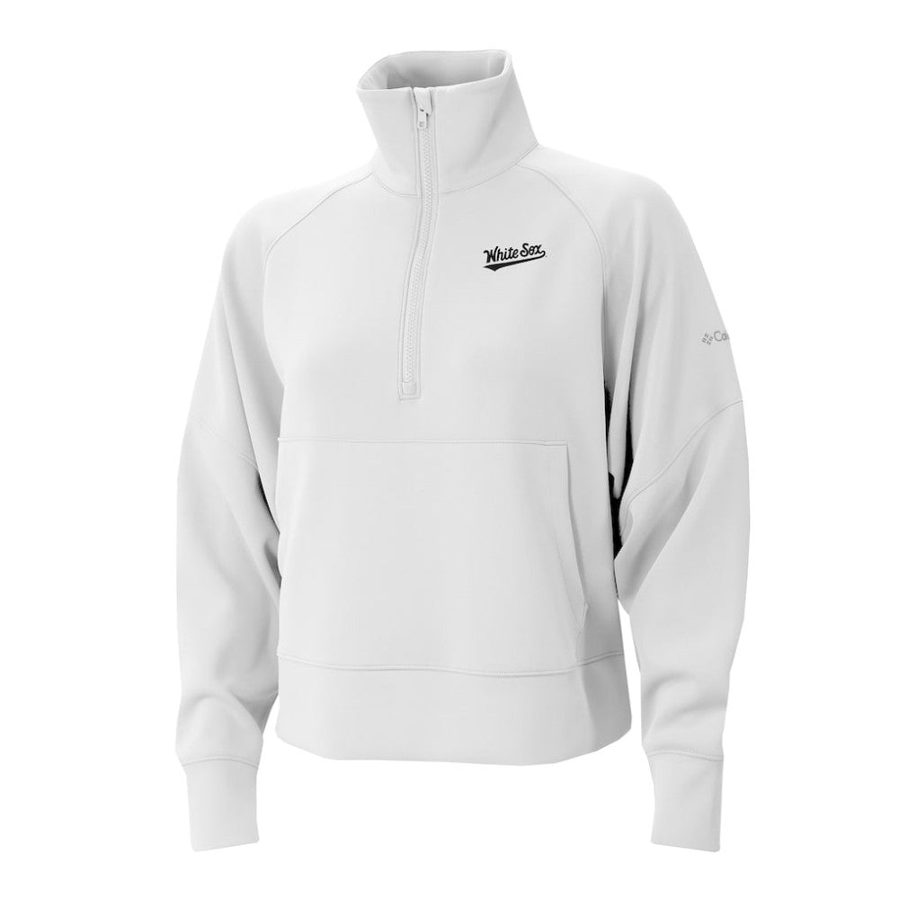 Chicago White Sox Women's Wickhams Hills Raglan Omni-Wick Quarter-Zip Pullover White | Columbia