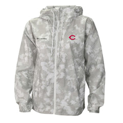 Cincinnati Reds Women's Flash Challenger Full-Zip Hoodie Windbreaker Jacket Gray/White | Columbia