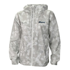 Miami Marlins Women's Flash Challenger Full-Zip Hoodie Windbreaker Jacket Gray/White | Columbia