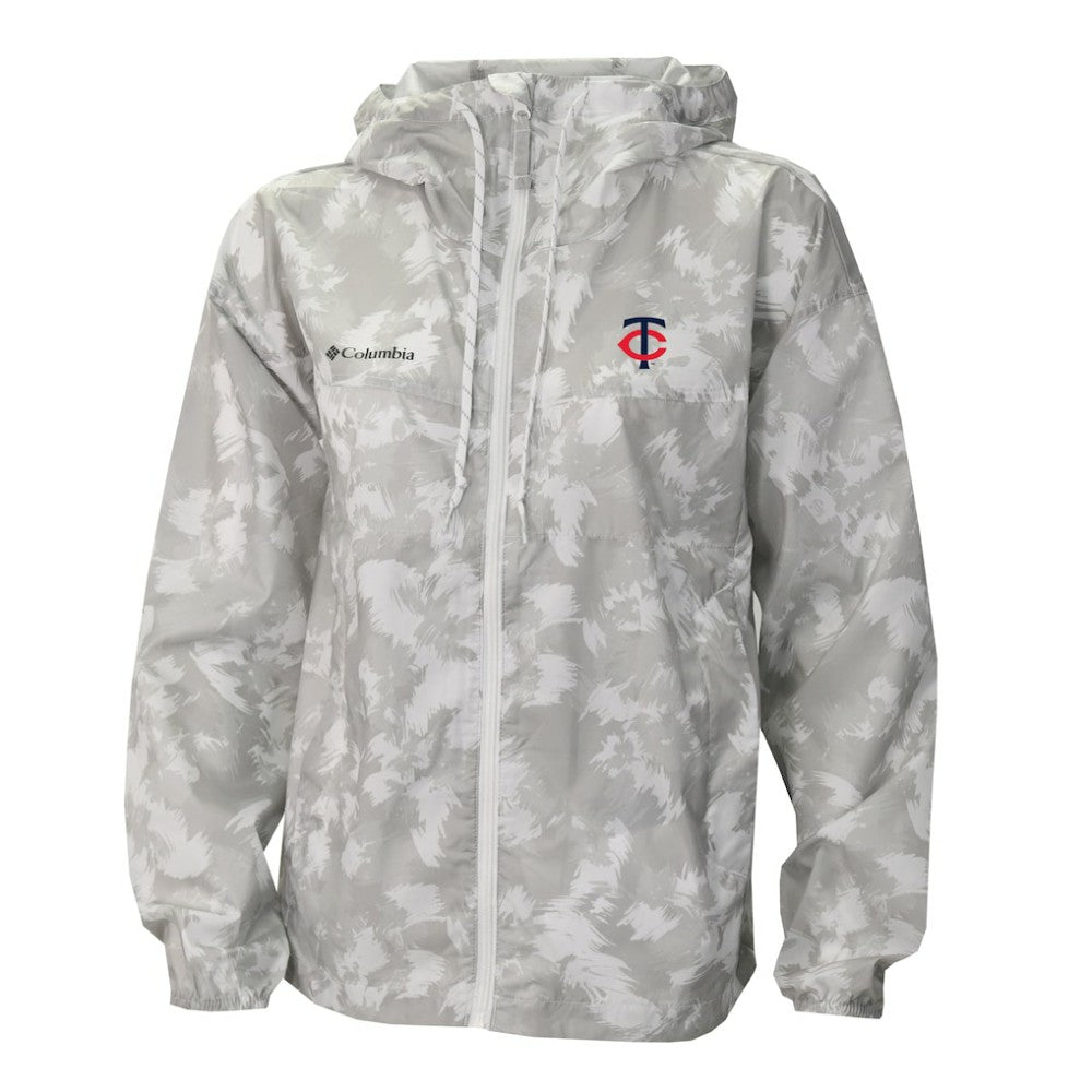 Minnesota Twins Women's Flash Challenger Full-Zip Hoodie Windbreaker Jacket Gray/White | Columbia
