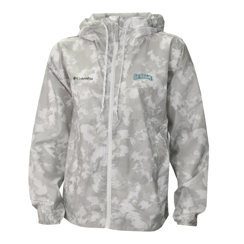 Seattle Mariners Women's Flash Challenger Full-Zip Hoodie Windbreaker Jacket Gray/White | Columbia