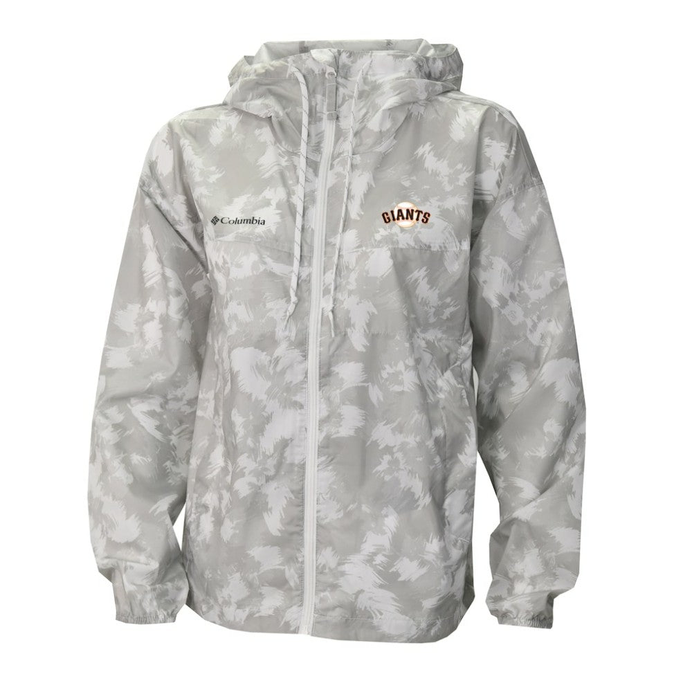 San Francisco Giants Women's Flash Challenger Full-Zip Hoodie Windbreaker Jacket Gray/White | Columbia