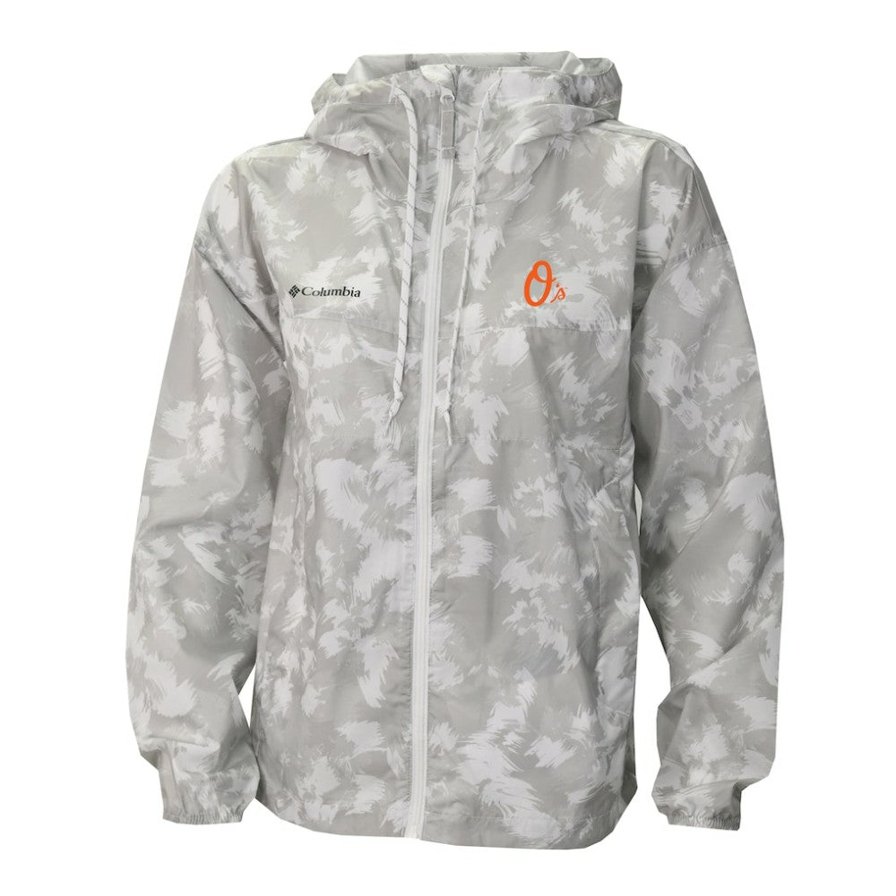 Baltimore Orioles Women's Flash Challenger Full-Zip Hoodie Windbreaker Jacket Gray/White | Columbia