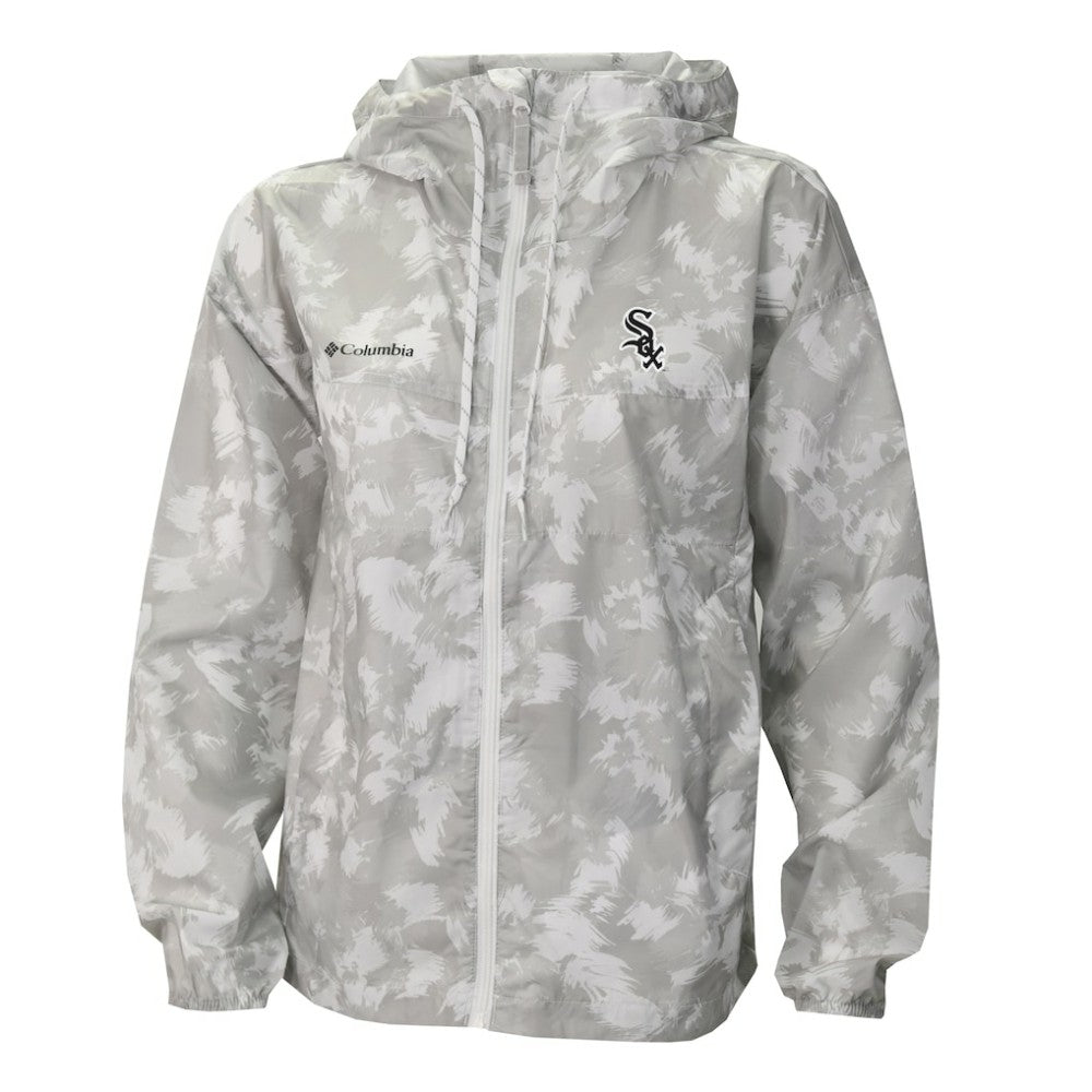 Chicago White Sox Women's Flash Challenger Full-Zip Hoodie Windbreaker Jacket Gray/White | Columbia