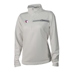 Cleveland Guardians Women's Skiff Guide Fleece Half-Zip Pullover Jacket White | Columbia