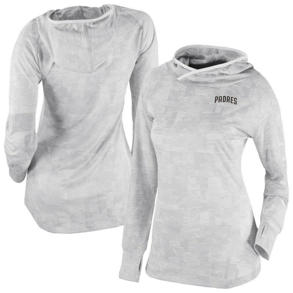 San Diego Padres Women's Omni-Wick Sunday Ball Raglan Pullover Hoodie White | Columbia