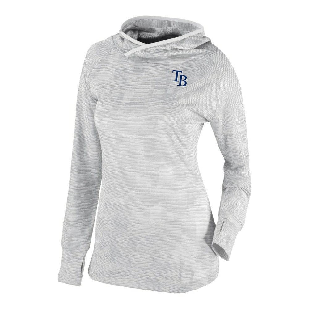 Tampa Bay Rays Women's Omni-Wick Sunday Ball Raglan Pullover Hoodie White | Columbia