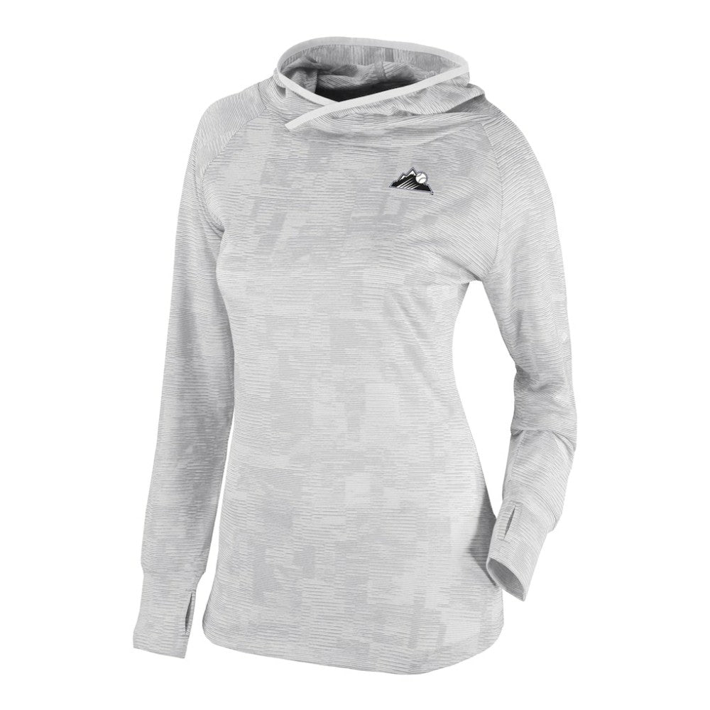 Colorado Rockies Women's Omni-Wick Sunday Ball Raglan Pullover Hoodie White | Columbia