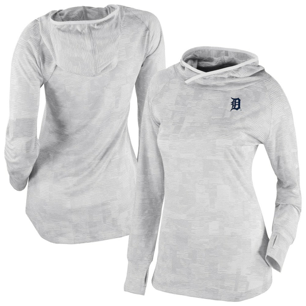 Detroit Tigers Women's Omni-Wick Sunday Ball Raglan Pullover Hoodie White | Columbia