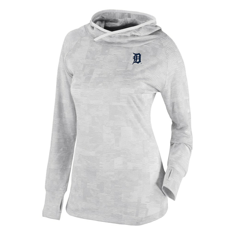 Detroit Tigers Women's Omni-Wick Sunday Ball Raglan Pullover Hoodie White | Columbia