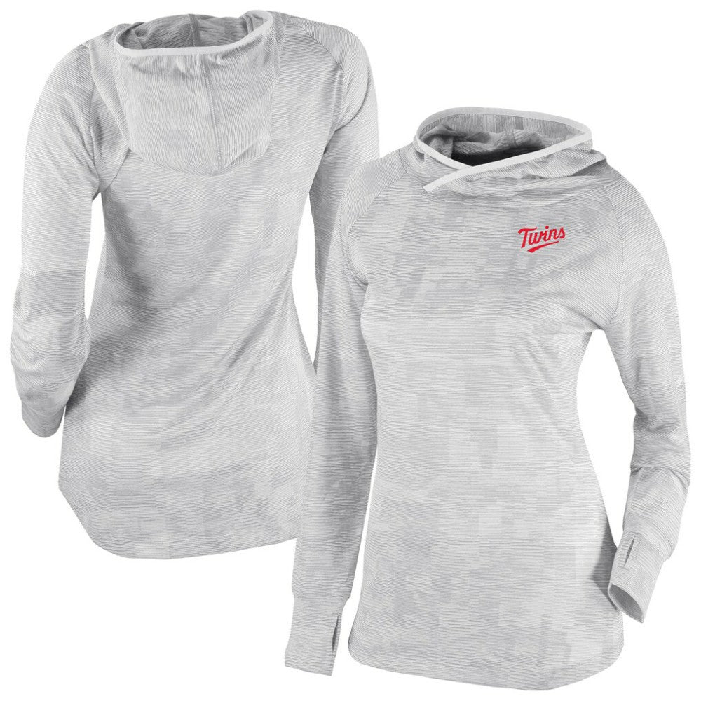 Minnesota Twins Women's Omni-Wick Sunday Ball Raglan Pullover Hoodie White | Columbia