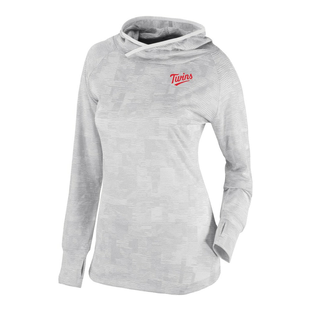 Minnesota Twins Women's Omni-Wick Sunday Ball Raglan Pullover Hoodie White | Columbia