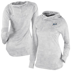 New York Mets Women's Omni-Wick Sunday Ball Raglan Pullover Hoodie White | Columbia
