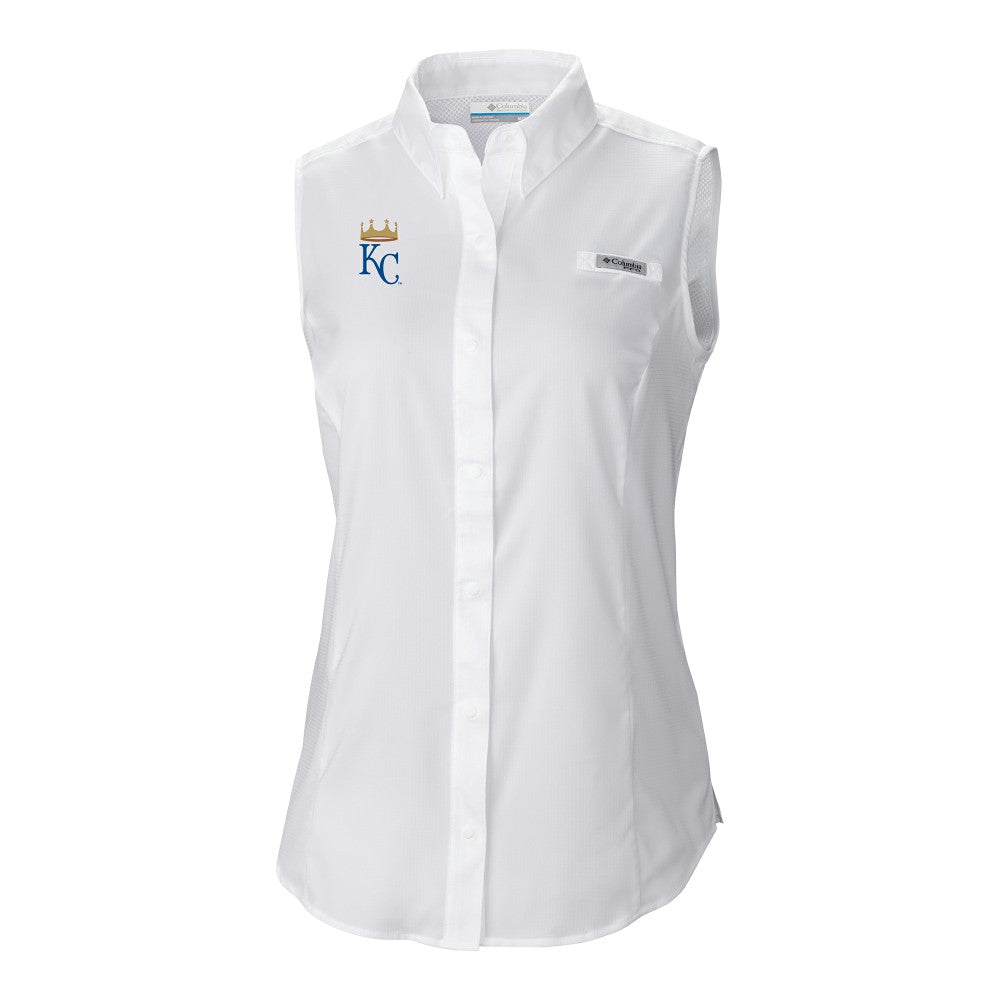 Kansas City Royals Women's Tamiami Sleeveless Shirt White | Columbia