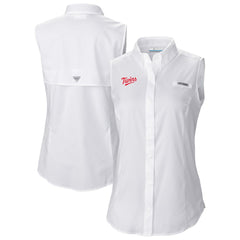 Minnesota Twins Women's Tamiami Sleeveless Shirt White | Columbia