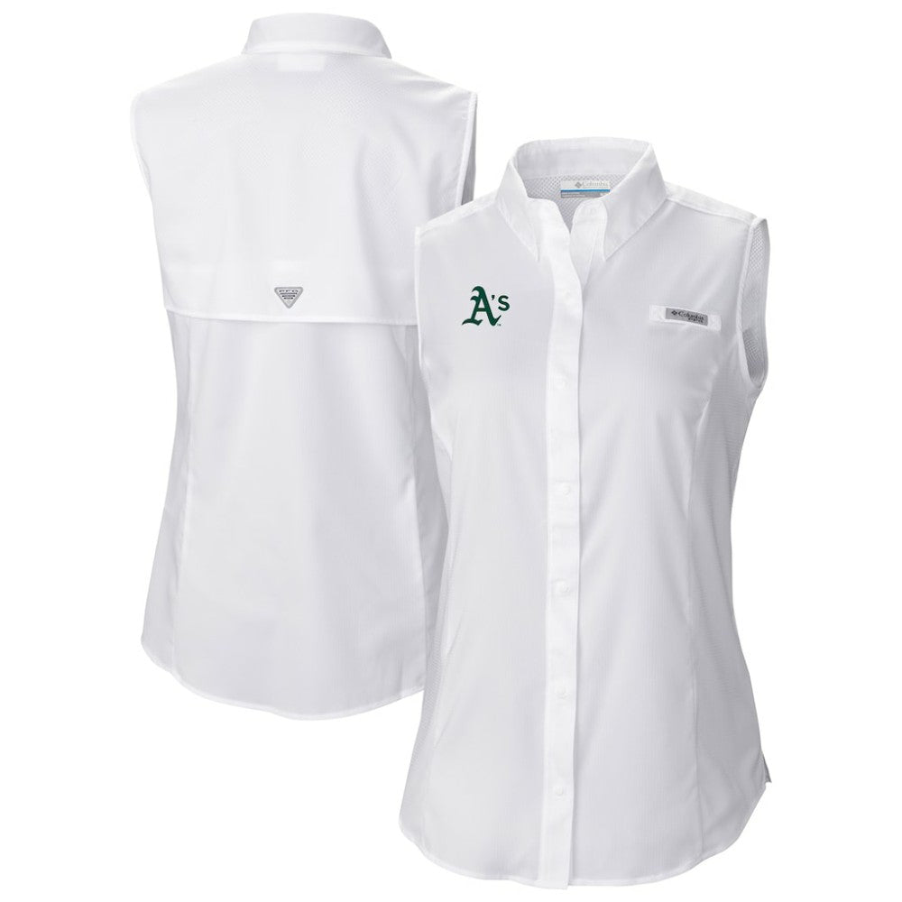 Athletics Women's Tamiami Sleeveless Shirt White | Columbia