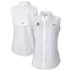 Athletics Women's Tamiami Sleeveless Shirt White | Columbia
