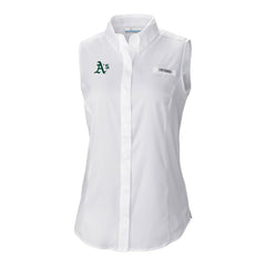 Athletics Women's Tamiami Sleeveless Shirt White | Columbia