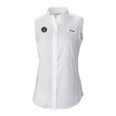 Milwaukee Brewers Women's Tamiami Sleeveless Shirt White | Columbia