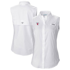 Cleveland Guardians Women's Tamiami Sleeveless Shirt White | Columbia