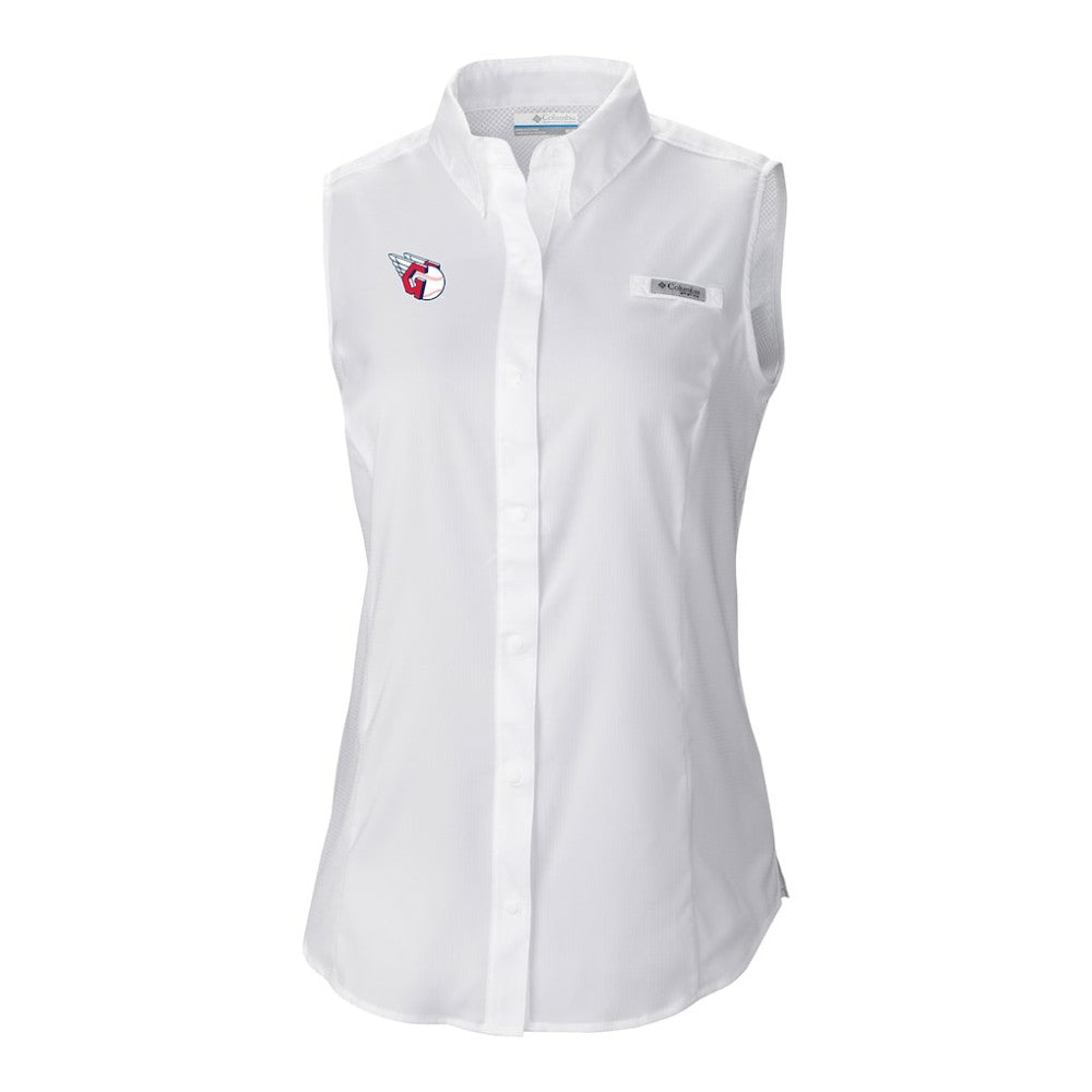 Cleveland Guardians Women's Tamiami Sleeveless Shirt White | Columbia
