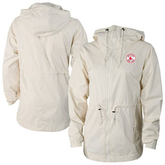 Boston Red Sox Women's Lily Park Full-Zip Rain Jacket Cream | Columbia