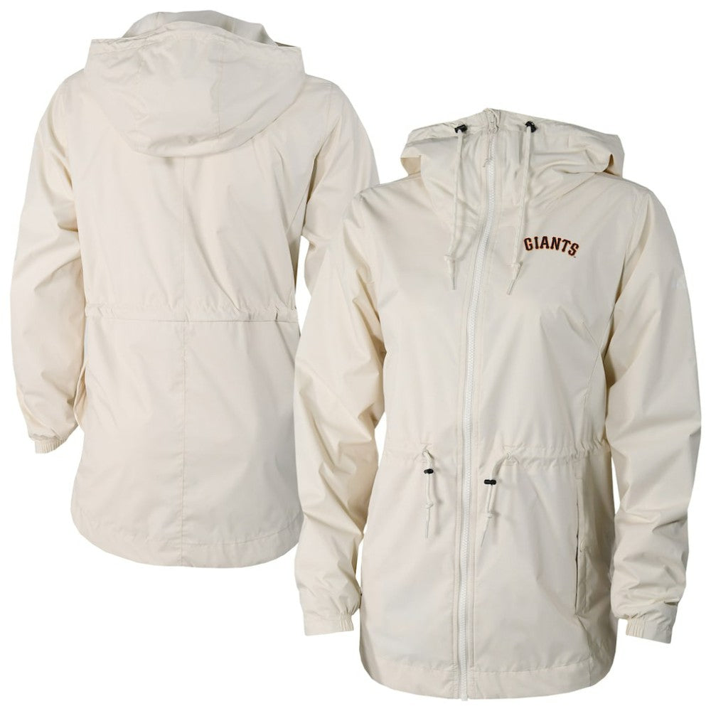 San Francisco Giants Women's Lily Park Full-Zip Rain Jacket Cream | Columbia