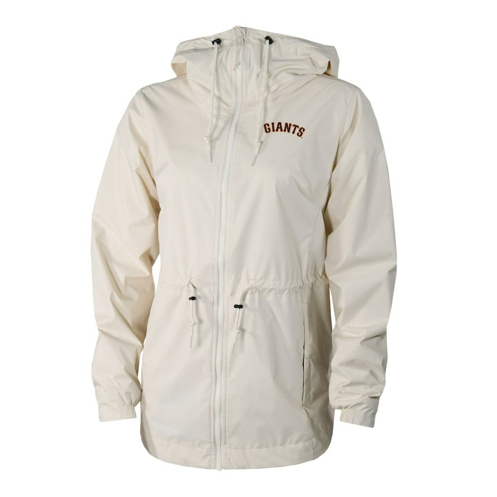 San Francisco Giants Women's Lily Park Full-Zip Rain Jacket Cream | Columbia
