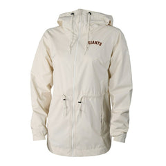 San Francisco Giants Women's Lily Park Full-Zip Rain Jacket Cream | Columbia
