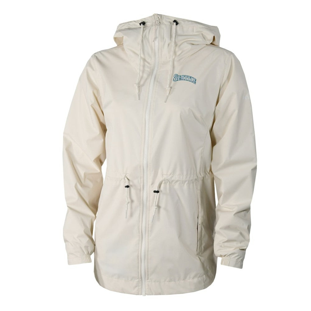 Seattle Mariners Women's Lily Park Full-Zip Rain Jacket Cream | Columbia