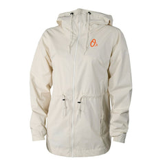 Baltimore Orioles Women's Lily Park Full-Zip Rain Jacket Cream | Columbia
