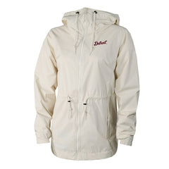 Detroit Tigers Women's Lily Park Full-Zip Rain Jacket Cream | Columbia
