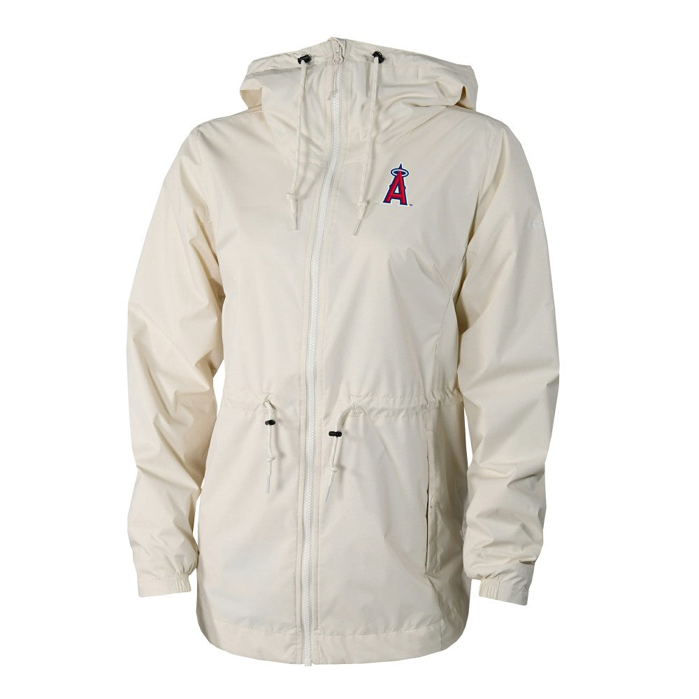 Los Angeles Angels Women's Lily Park Full-Zip Rain Jacket Cream | Columbia