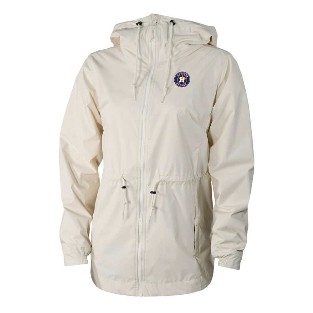 Houston Astros Women's Lily Park Full-Zip Rain Jacket Cream | Columbia