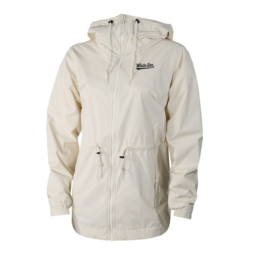 Chicago White Sox Women's Lily Park Full-Zip Rain Jacket Cream | Columbia