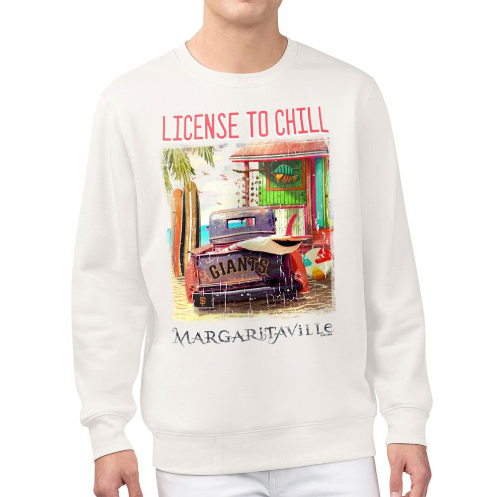 San Francisco Giants Margaritaville License to Chill Fleece Sweatshirt Cream