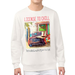 Tampa Bay Rays Margaritaville License to Chill Fleece Sweatshirt Cream