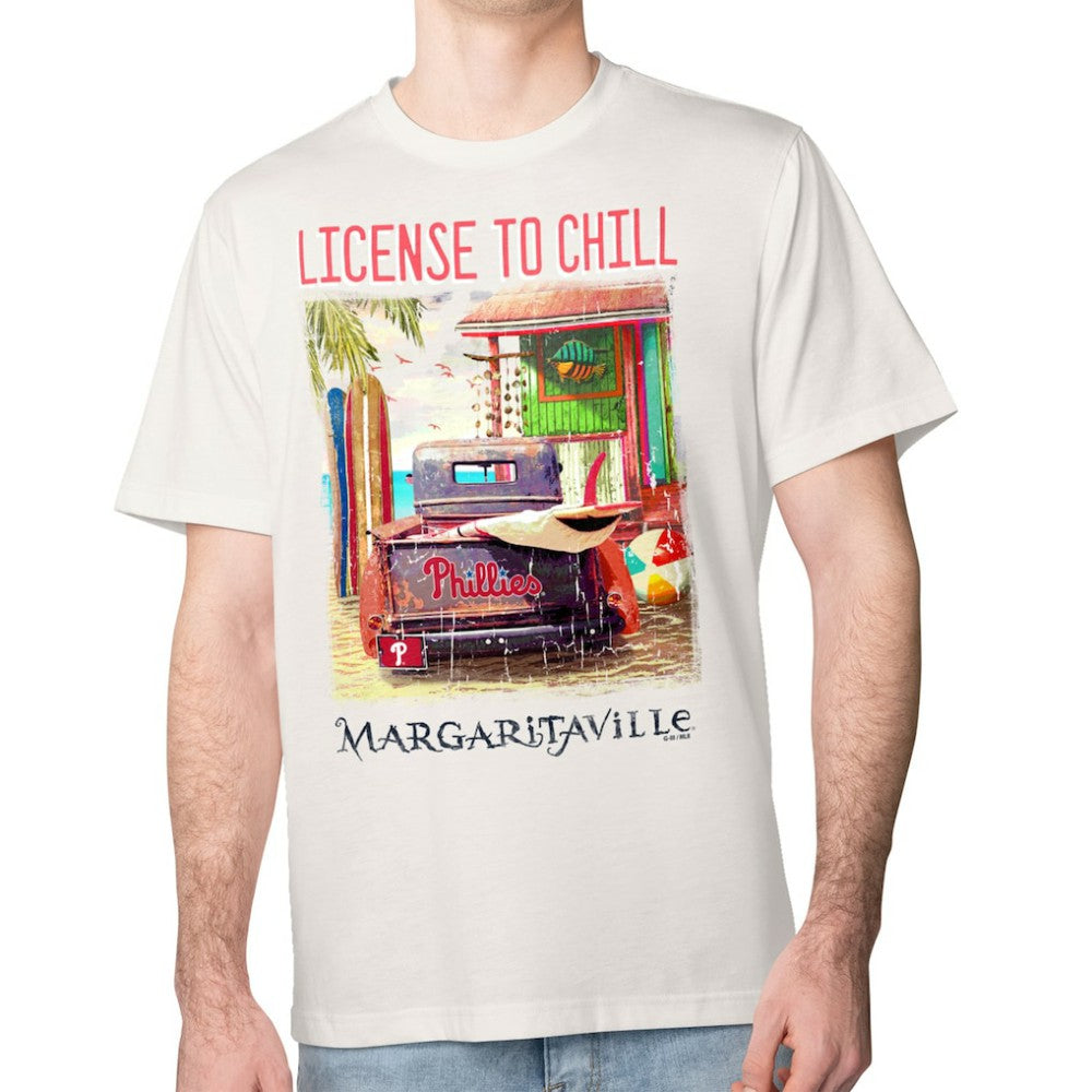 Philadelphia Phillies Margaritaville License to Chill T-Shirt Cream