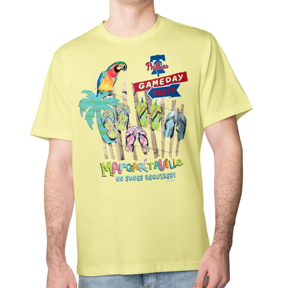 Philadelphia Phillies Margaritaville Gameday Party T-Shirt Yellow