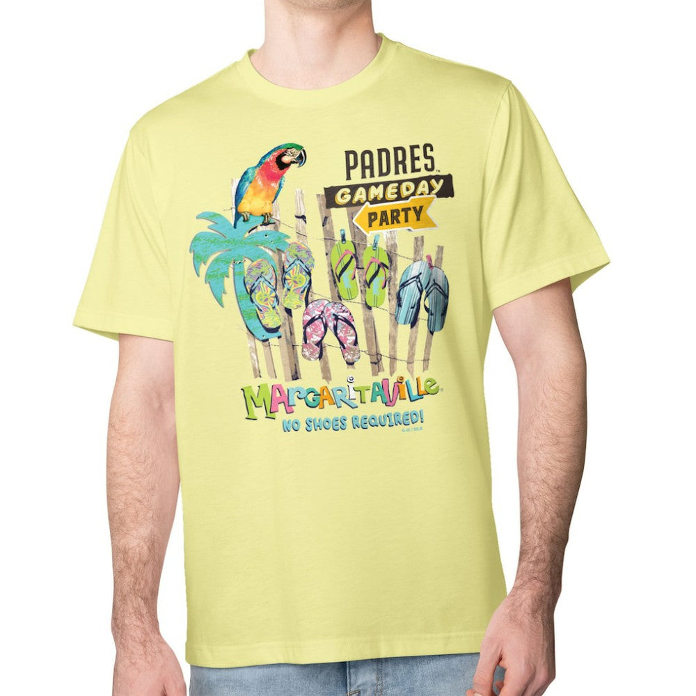 San Diego Padres Margaritaville Gameday Party T-Shirt Yellow