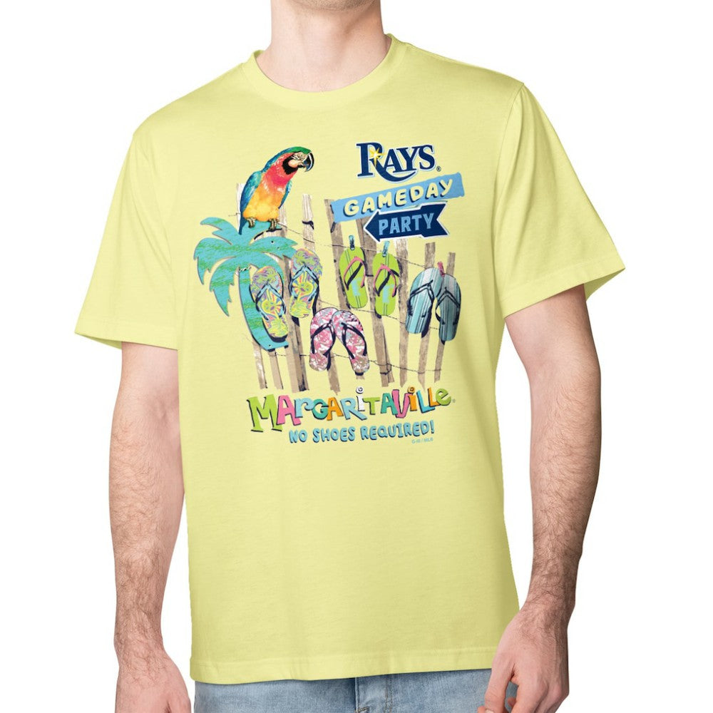 Tampa Bay Rays Margaritaville Gameday Party T-Shirt Yellow