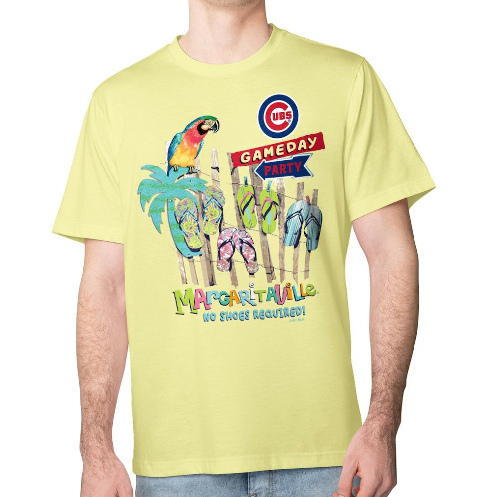 Chicago Cubs Margaritaville Gameday Party T-Shirt Yellow